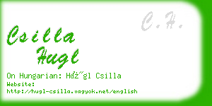 csilla hugl business card